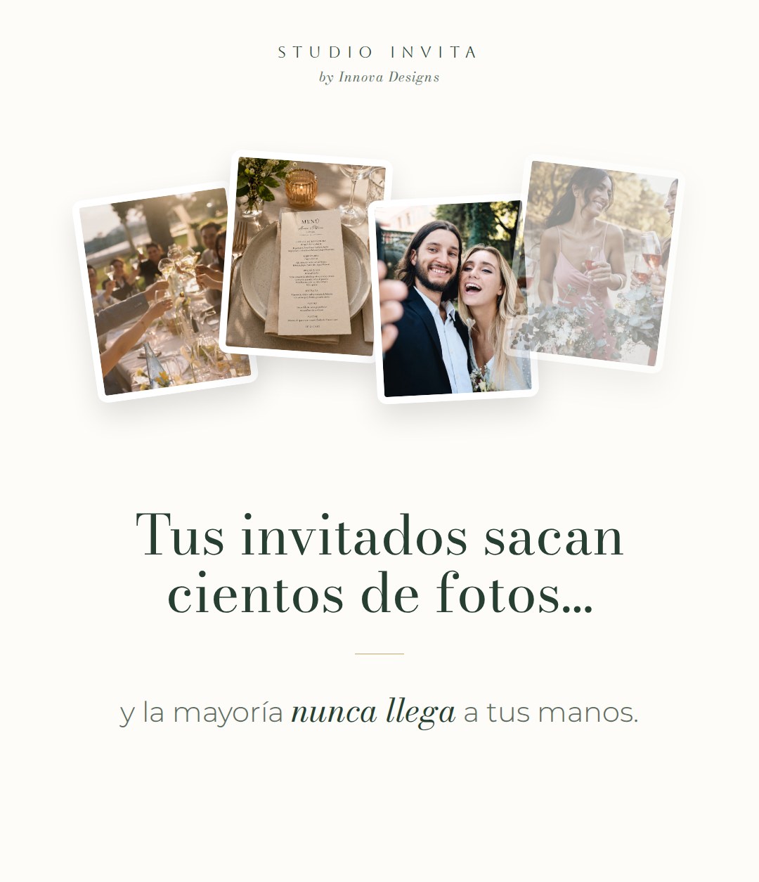 Tus invitados sacan cientos de fotos y la mayoría nunca llega a tus manos